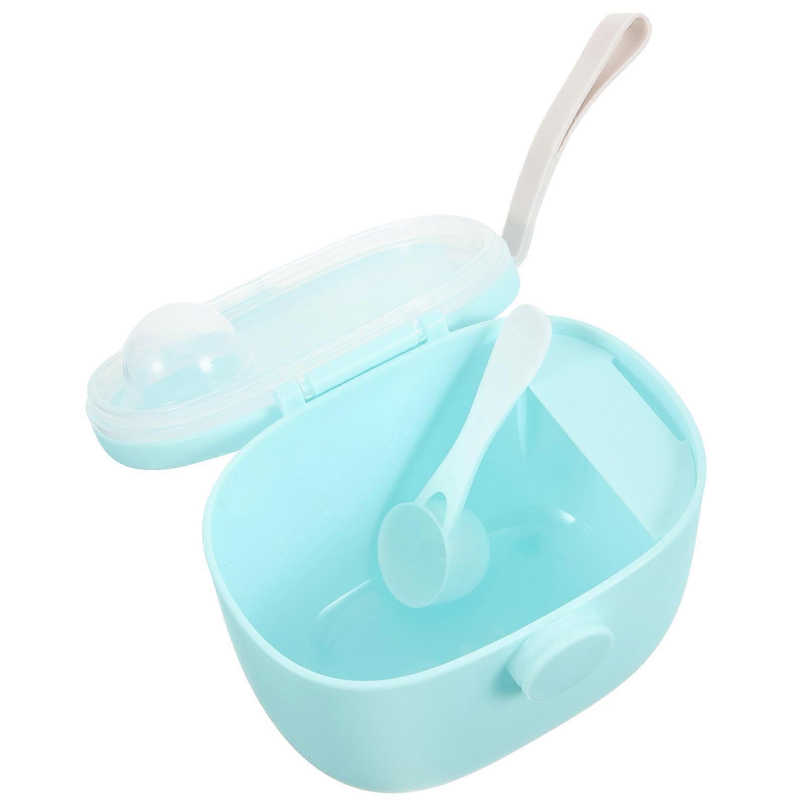 Portable Milk Storage Box for Baby Food with Sealed Design Safe PP Material Blue 1pc