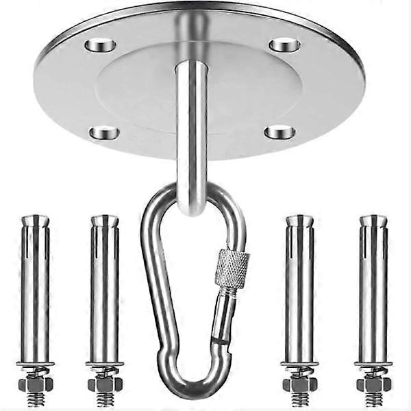 خطاف سقف من الفولاذ المقاوم للصدأ ، حمولة تصل إلى 400 كجم ، مثالي لأكياس الملاكمة المثبتة على السقف أو الكراسي المعلقة