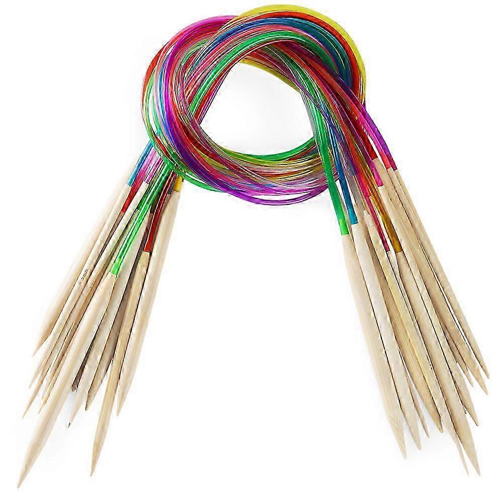 2025 Bamboo Circular Knitting Needles, Flexible Knitting Needles for DIY Craft Projects, High-Quality Bamboo, Smooth and Durable, Perfect for Large