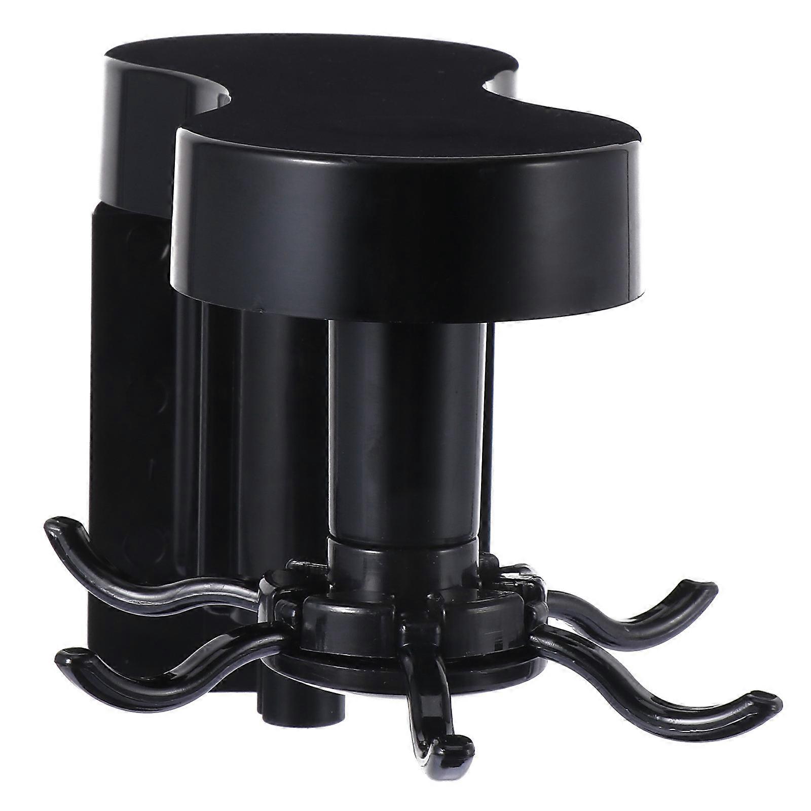 Wall Mounted Kitchen Storage Shelf Made of ABS PC Black for Practical Use 70 Characters