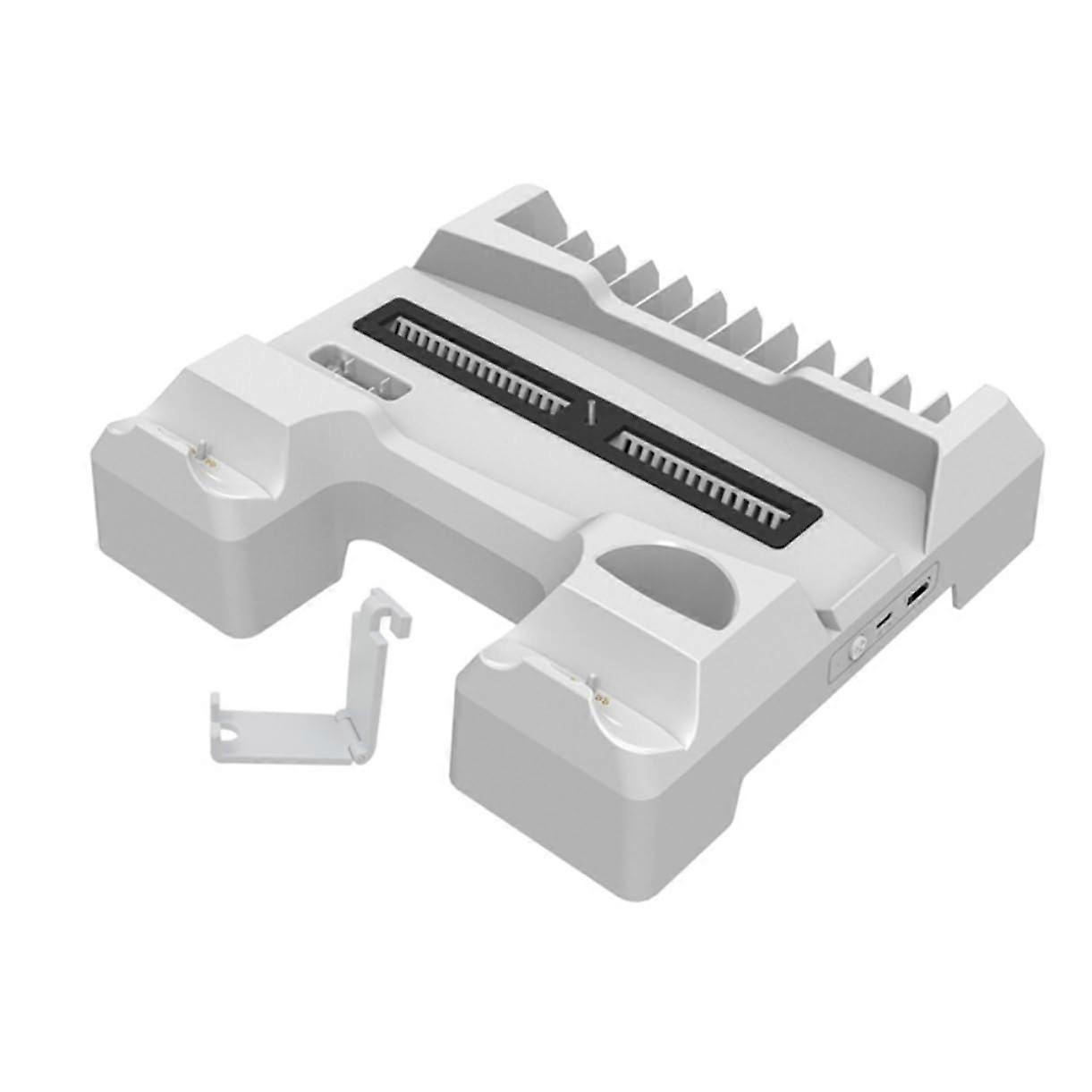 Multifunctional Floor Charging Station Table Charger Game Controller Charger for Game Controller Portable Charger White ABS