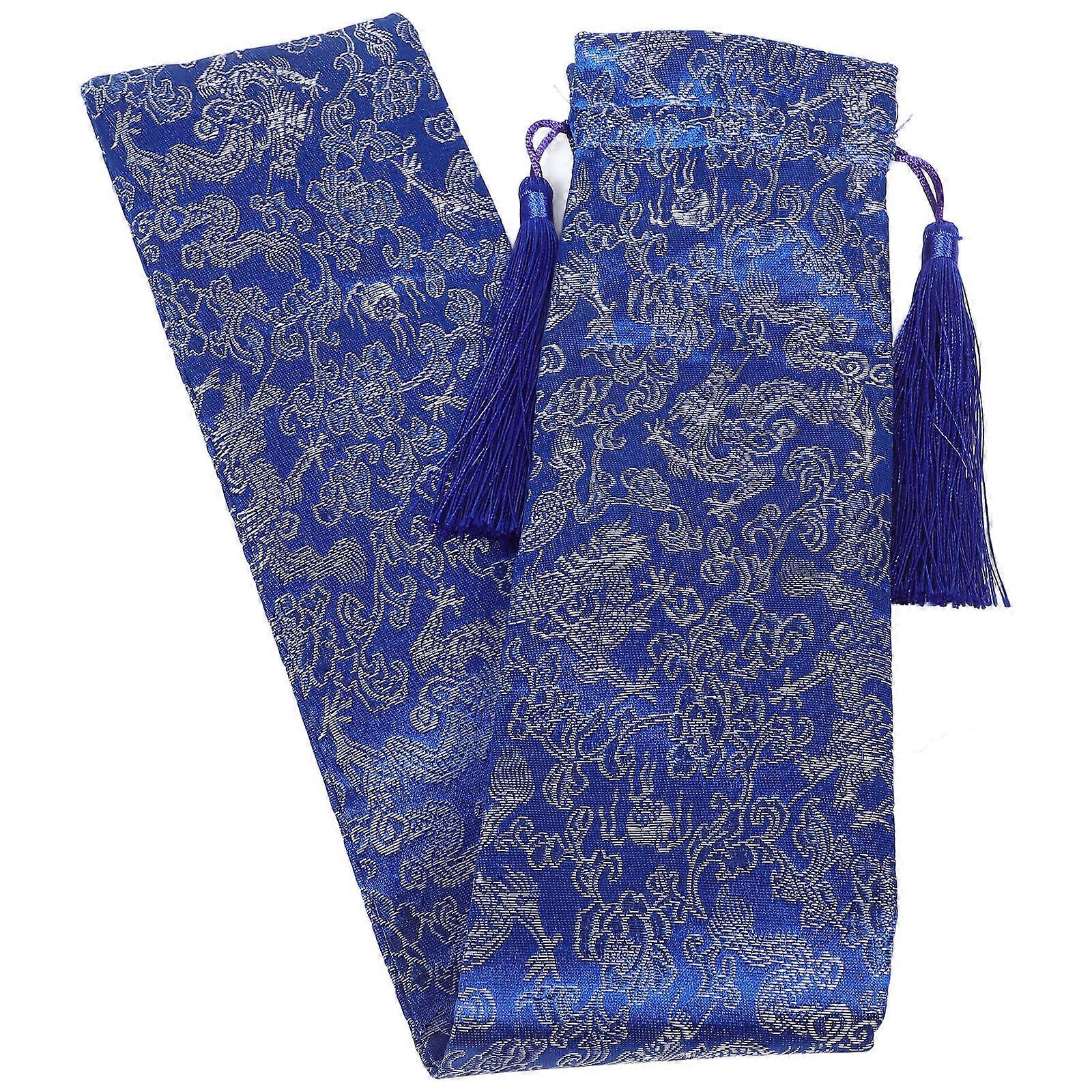 Protective Sleeve For Mahjong Racks Drawstring Bag Accessories For Mahjong Players Blue 1Pack Easy To Clean