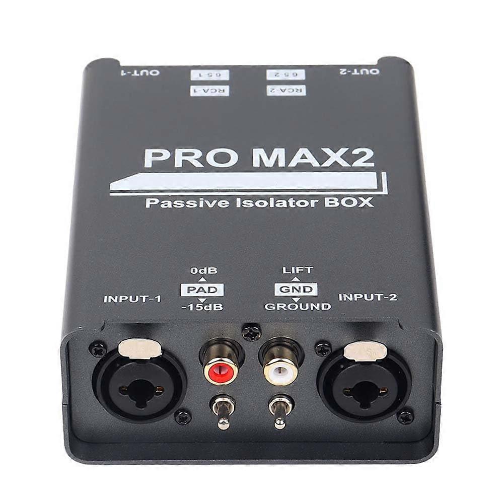 2way audio isolator, audio current noise suppressor, XLR 6.5, RCA isolator mixer, live broadcast