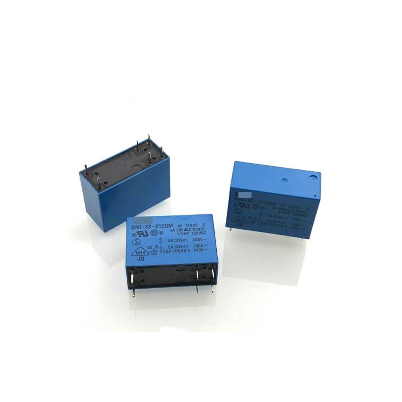 12V Relay SS-212DM 6 Pin 5A 240VAC DC12V Omnidirectional Switch (Pack of 5)
