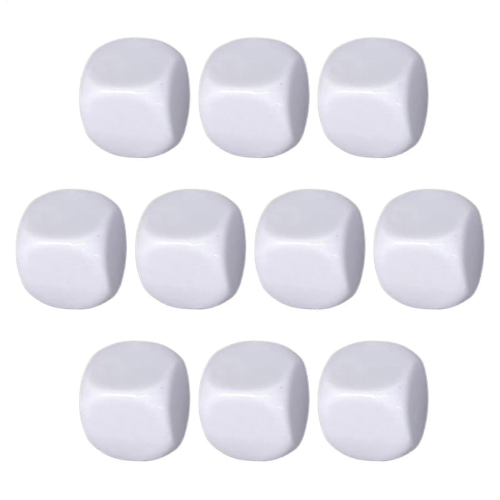 Round Dice Dry-Erase 10-Pack 20 Mm 6-Sided For Math Lessons Kids Graffiti Design Assorted Colors