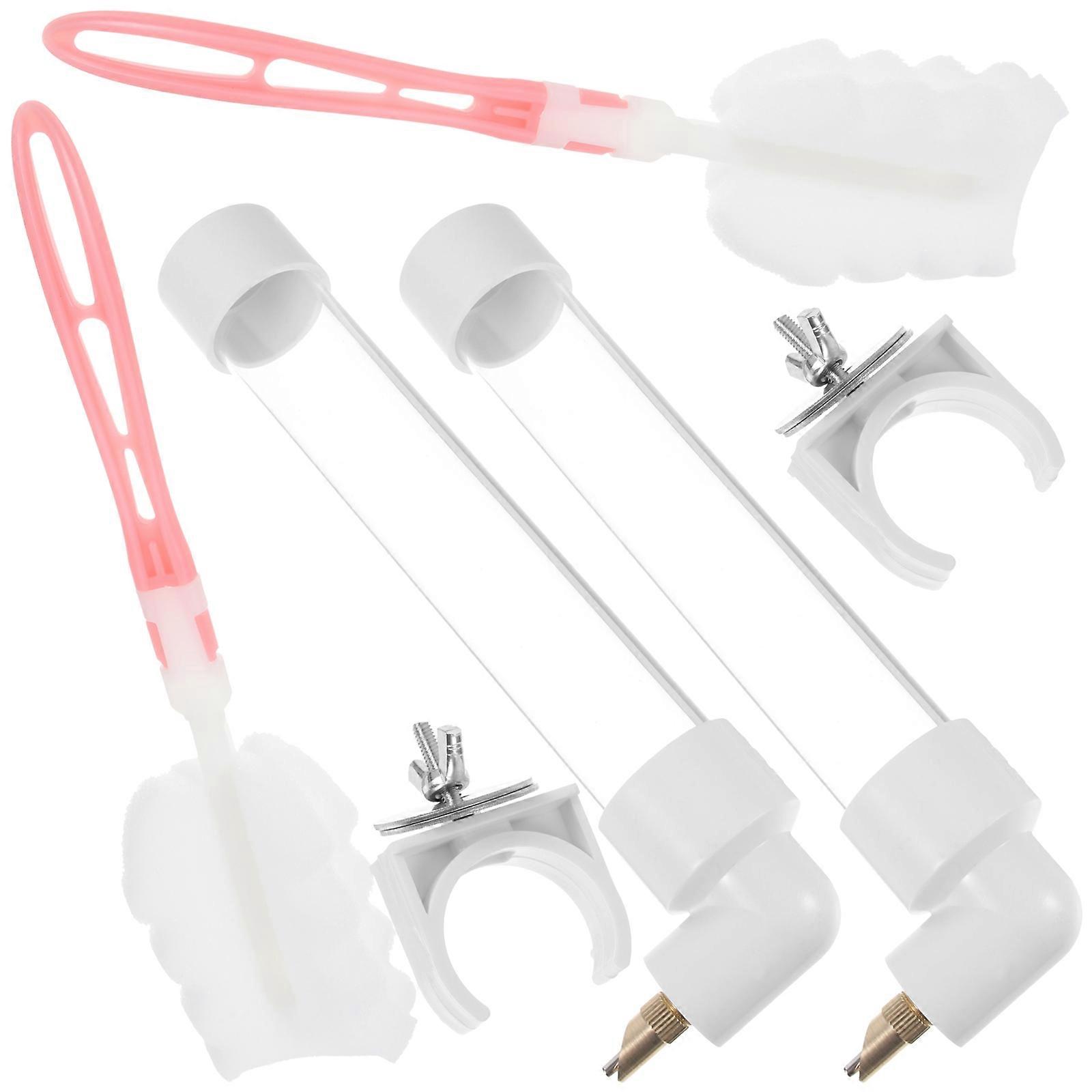 Bird Water Dispenser Set for Parrots & Small Pets – Durable Design with Cleaning Brush, Easy Installation