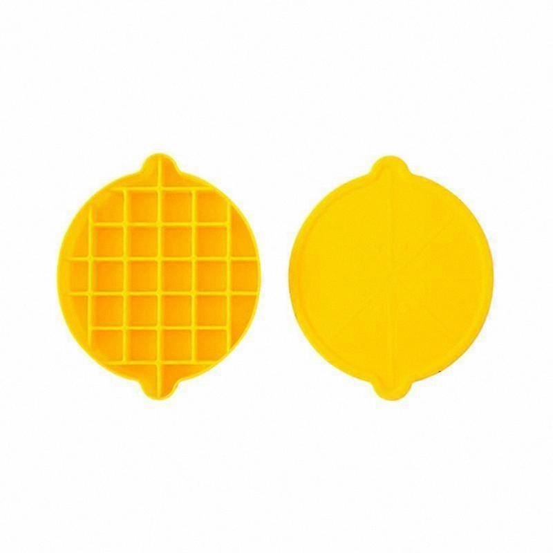 Lemon-Shaped Ice Cube Mold with Lid for Home Use