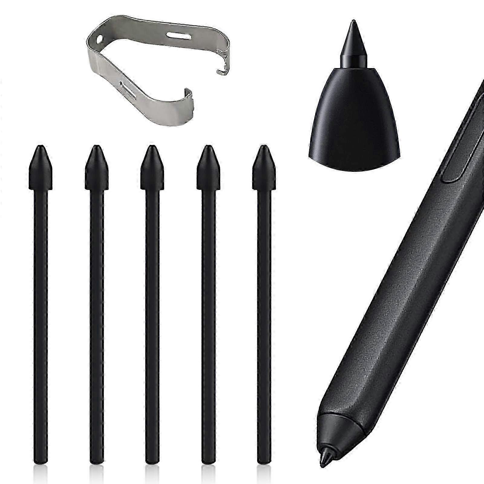 5 Replacement Tips & 1 Clip for Samsung Stylus Pen - High-Quality Refills for Handschrift Stylus Writing Experience