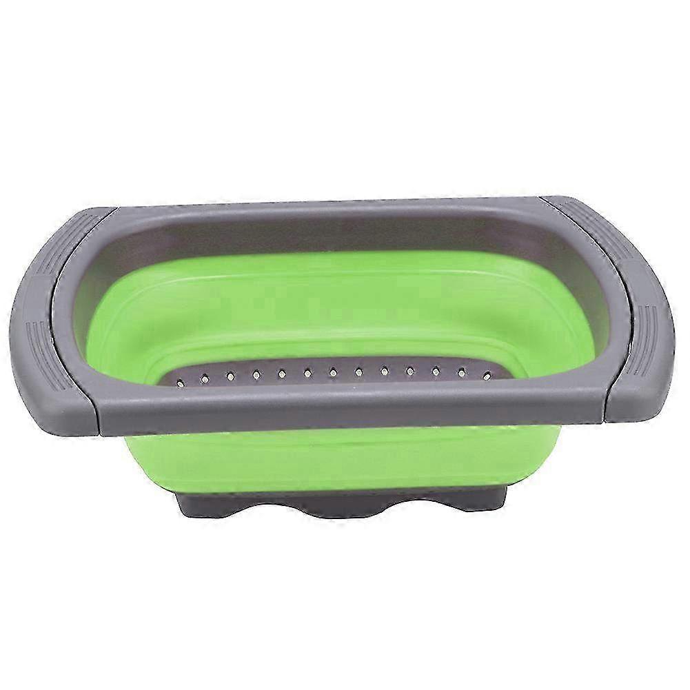 Folding Stretchable Vegetable & Fruit Drain Basket Strainer - Versatile Kitchen Accessory for Efficient Food Prep and Storage