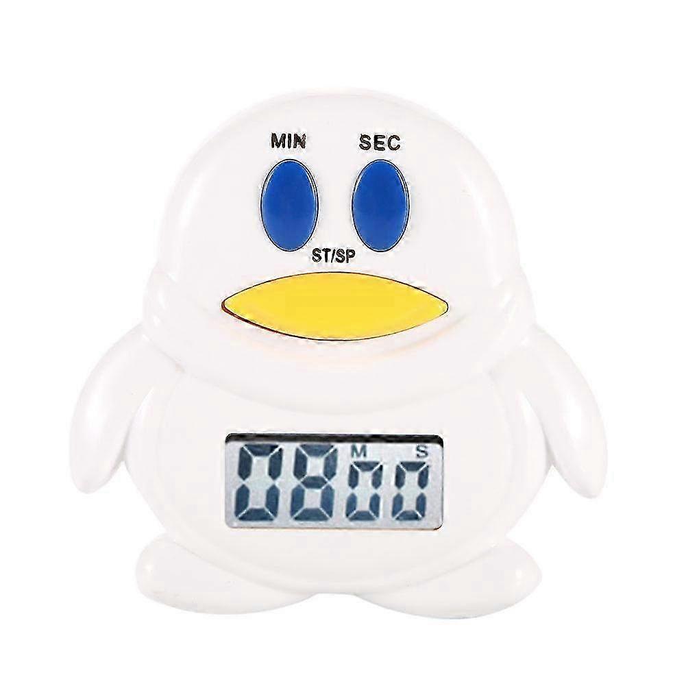 Cute Cartoon Penguin Electronic LCD Digital Countdown Kitchen Timer - Cooking & Baking Assistant for Precise Timing