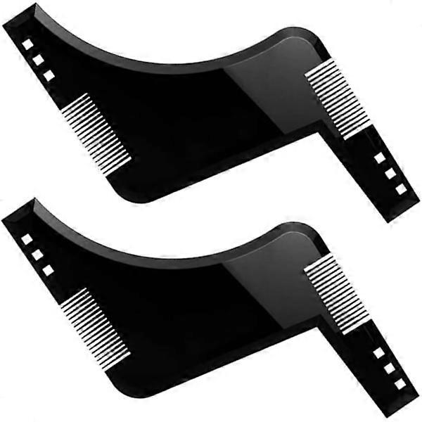 2 Packs Beard Shaping Tool for Men with Combs, Perfect and