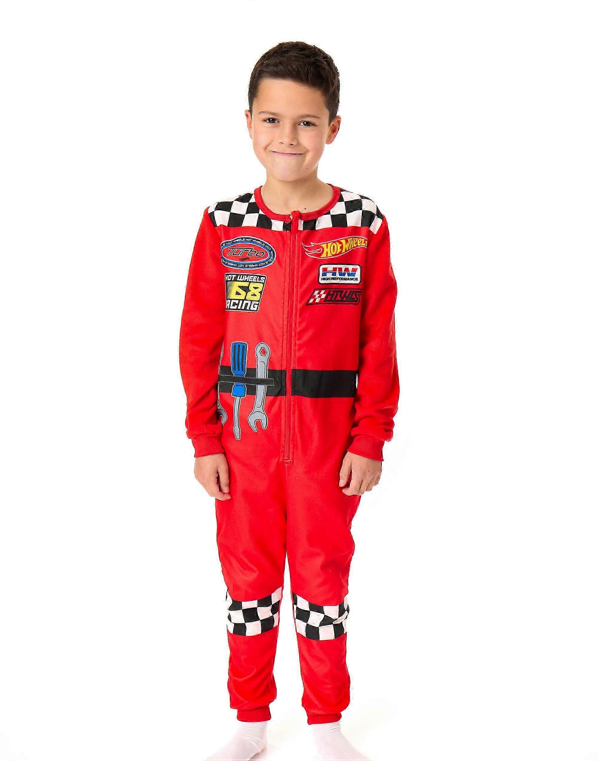 Hot Wheels Boys Onesie Red Pit Crew