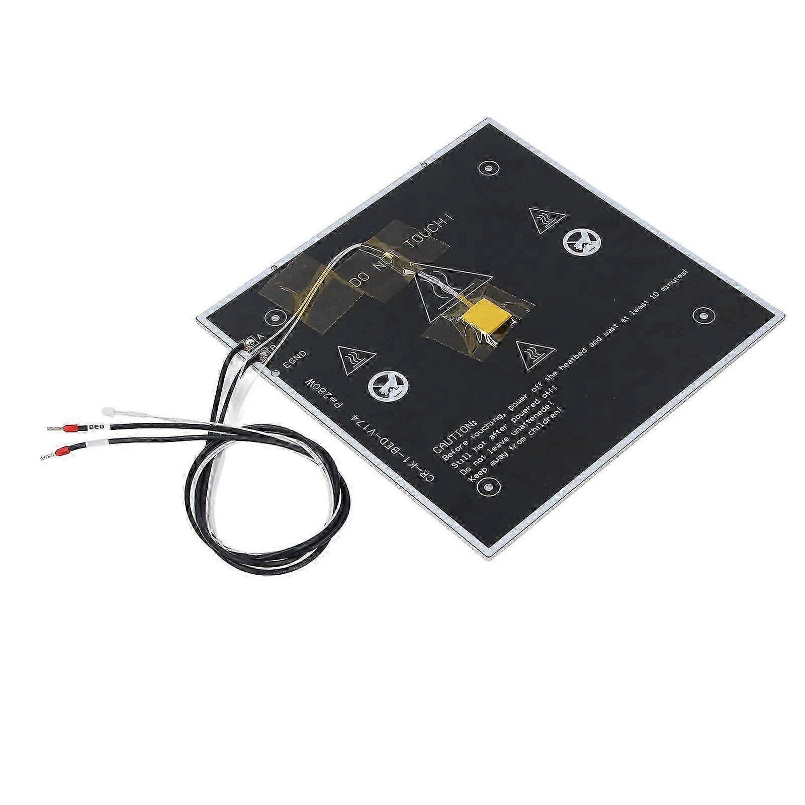 24V 280W Heated Bed Platform with Magnetic Base - Aluminum Alloy Heating Plate for K1 & K1C 3D Printers, 235x235x3mm