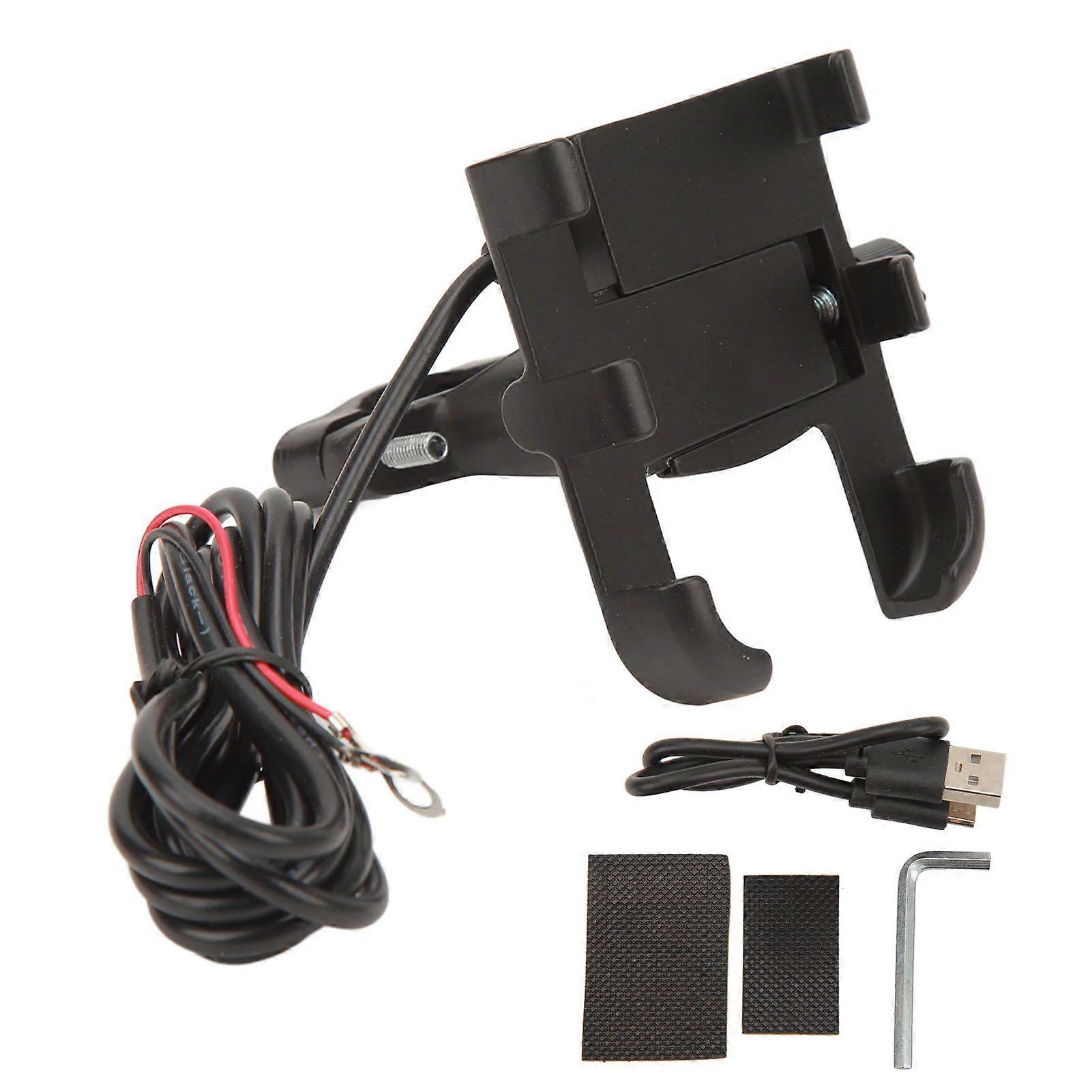 handlebar phone mount charger for motorcycle