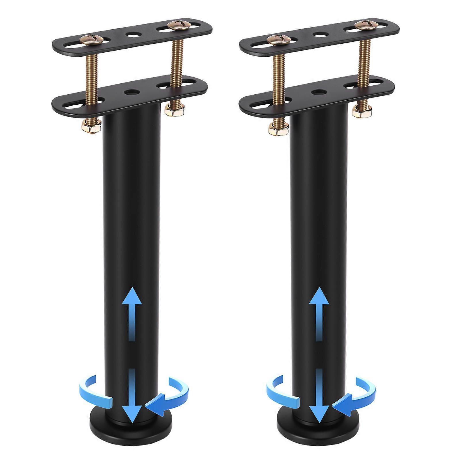 2pcs Adjustable Bed Frame Support Legs (25-42cm)