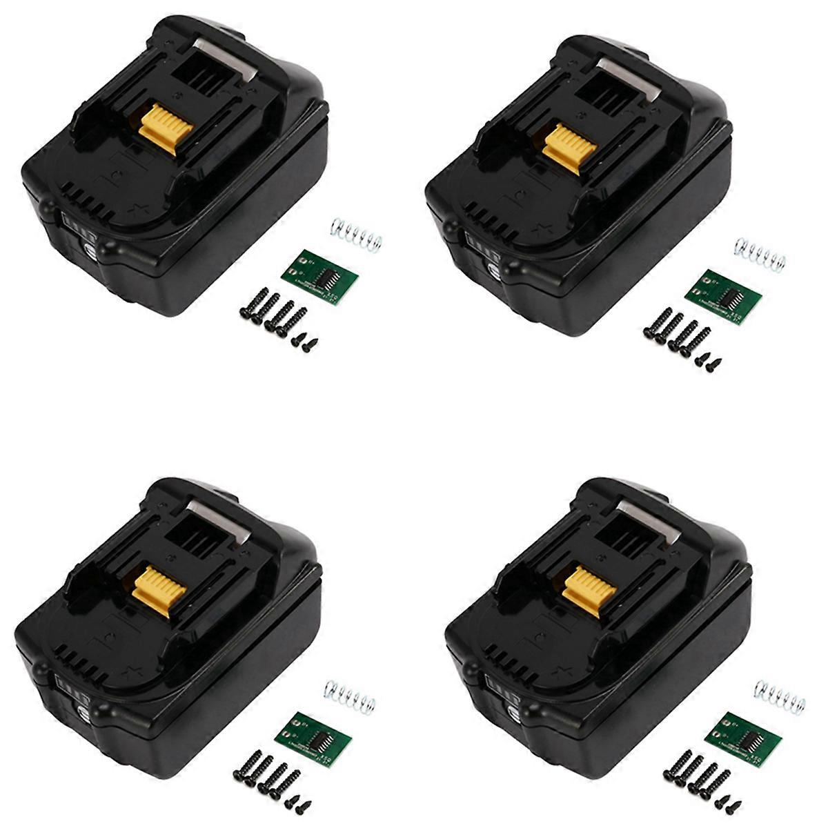 4X Plastic Case Nesting Single Cell Protection Board PCB for 18V Battery BL1840 BL1850 BL1830