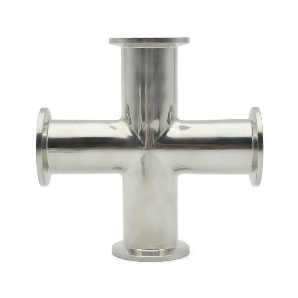 KF16 KF25 KF40 KF50 Vacuum Quick Fit 304 Stainless Steel Flange Joint (KF50 FourWay)
