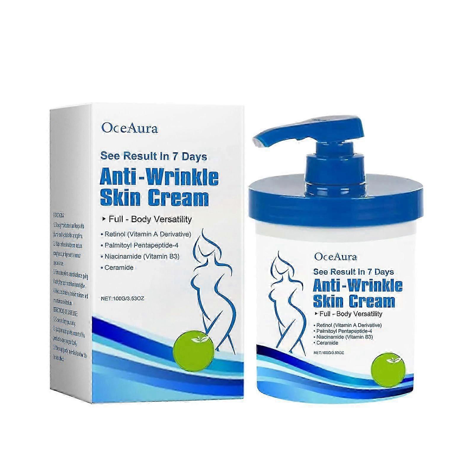 קרם עור ממצק ונגד קמטים, קרם לחות לעור עם מתקן משאבהפורמולת קרם לחות עם רטינול, ניקוטינאמיד וסרמיד