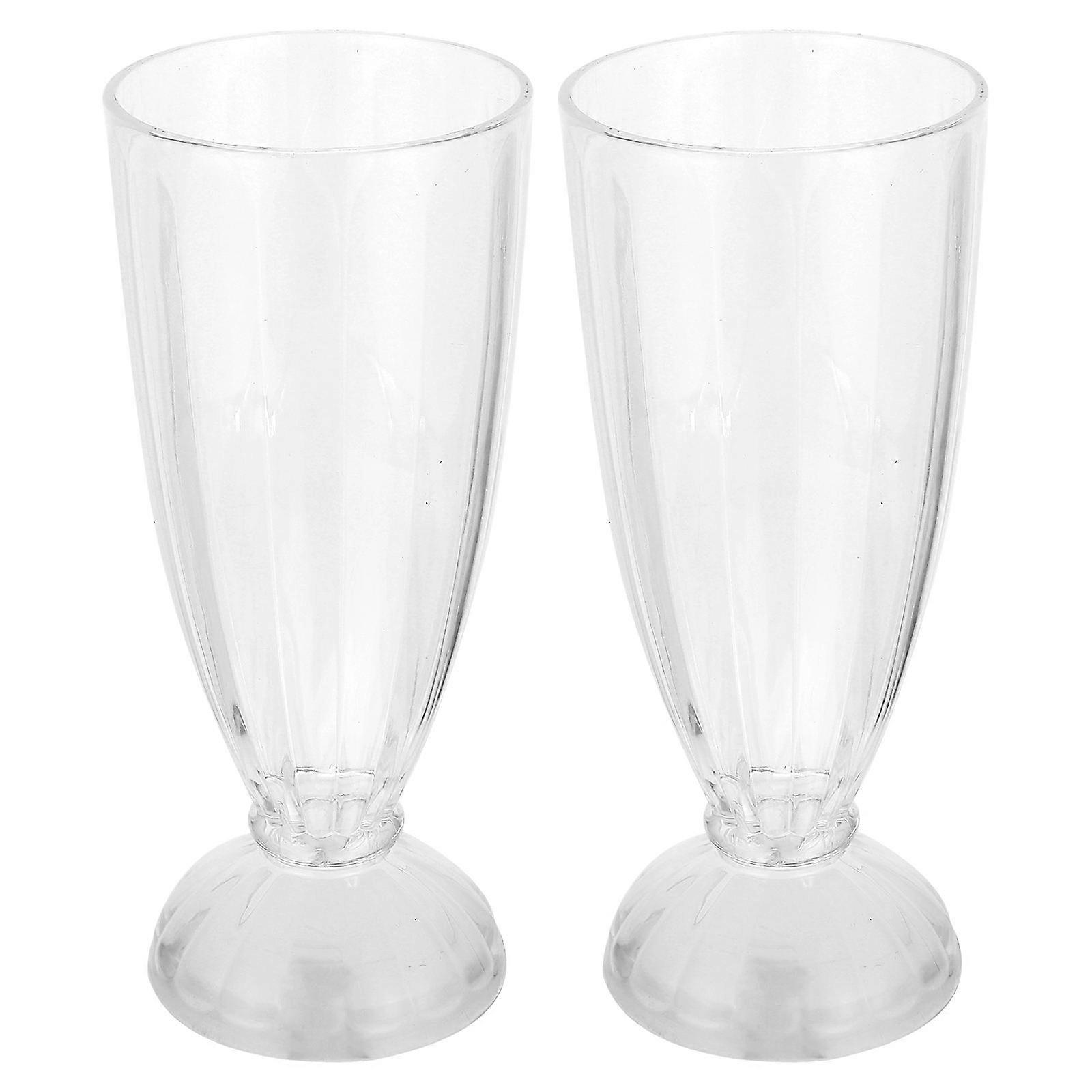 Unique Drinking Glasses Drinkware For Use 7.4X3.1X3.1in Smooth Surface 2Pack