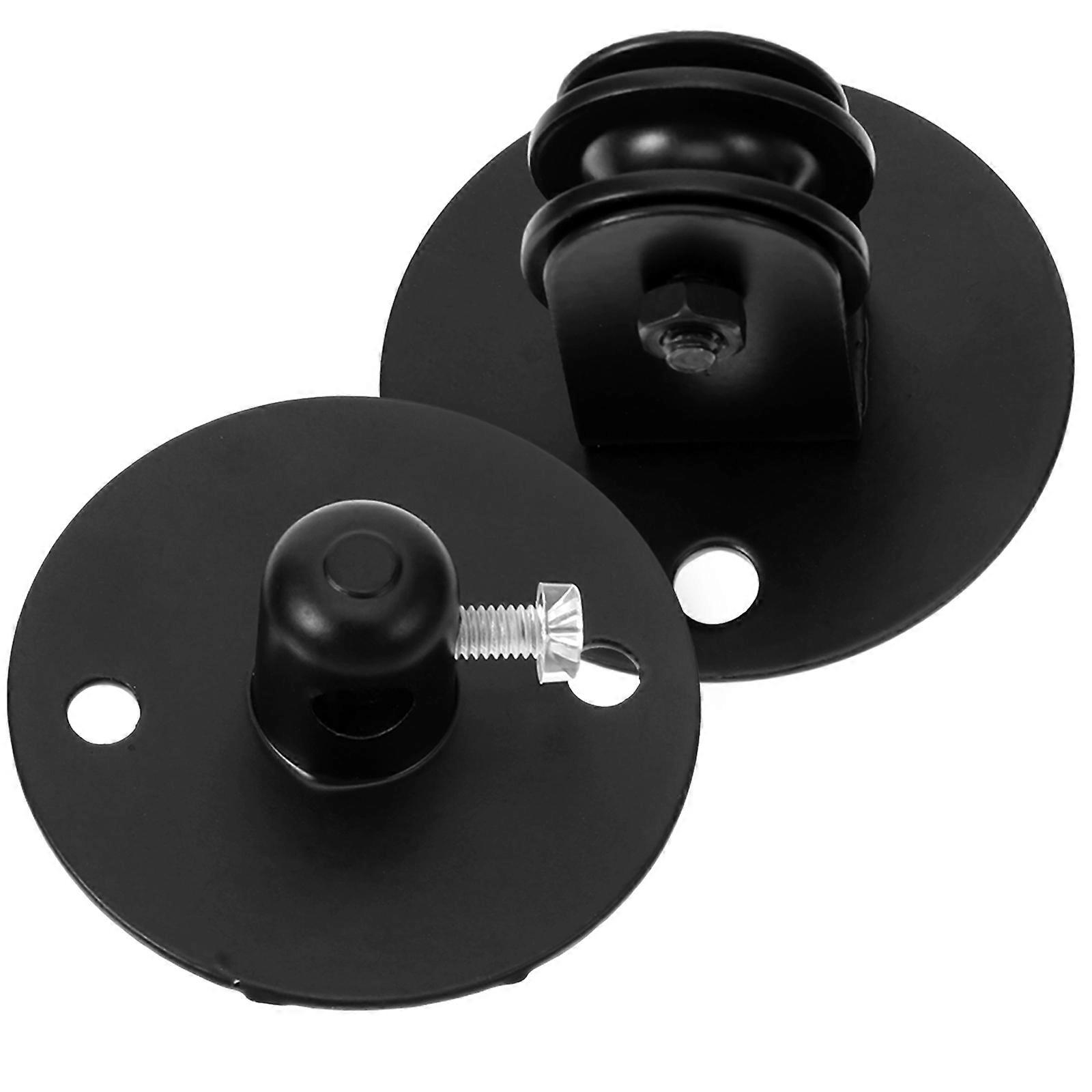 Black Iron Ceiling Mount Pulley for Hanging Lamp Fixture Ensures Durability and Easy Installation