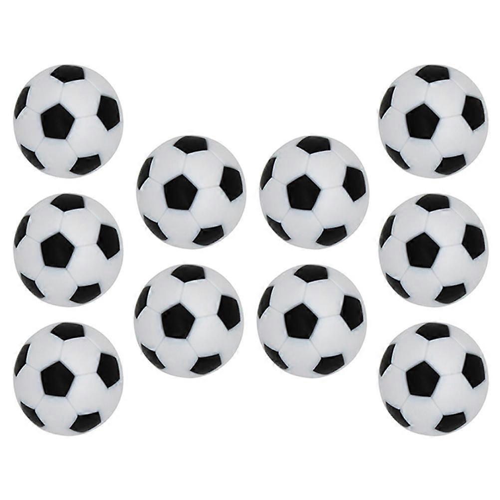 Resin Table Foosball Balls for Playing Assorted Color Durable and Gentle 10 Pieces