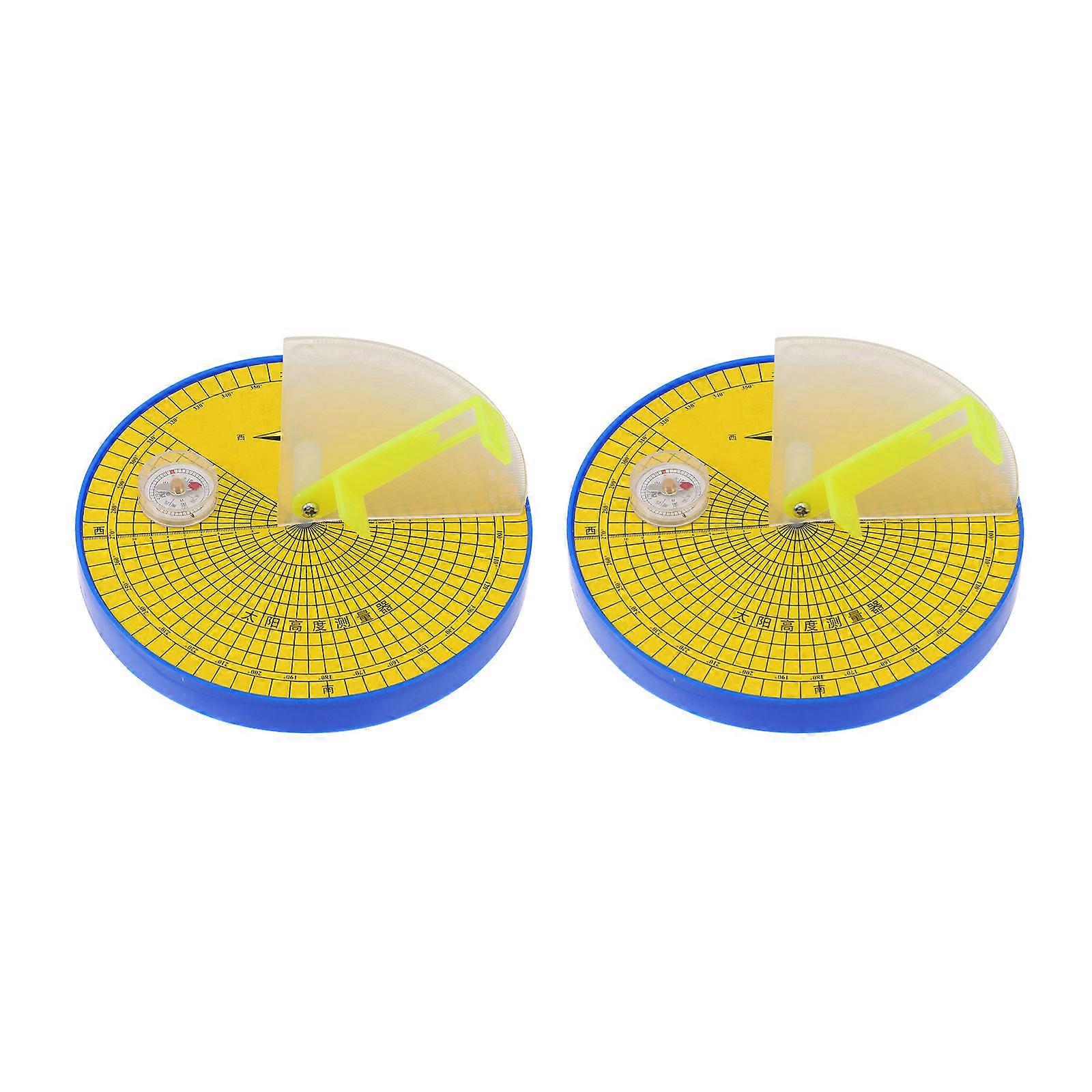 Sun Angle Measurement Tool Height Measuring Instruments For Parents And Children Interaction 13.00X13.00X1.50CM 2 Pcs