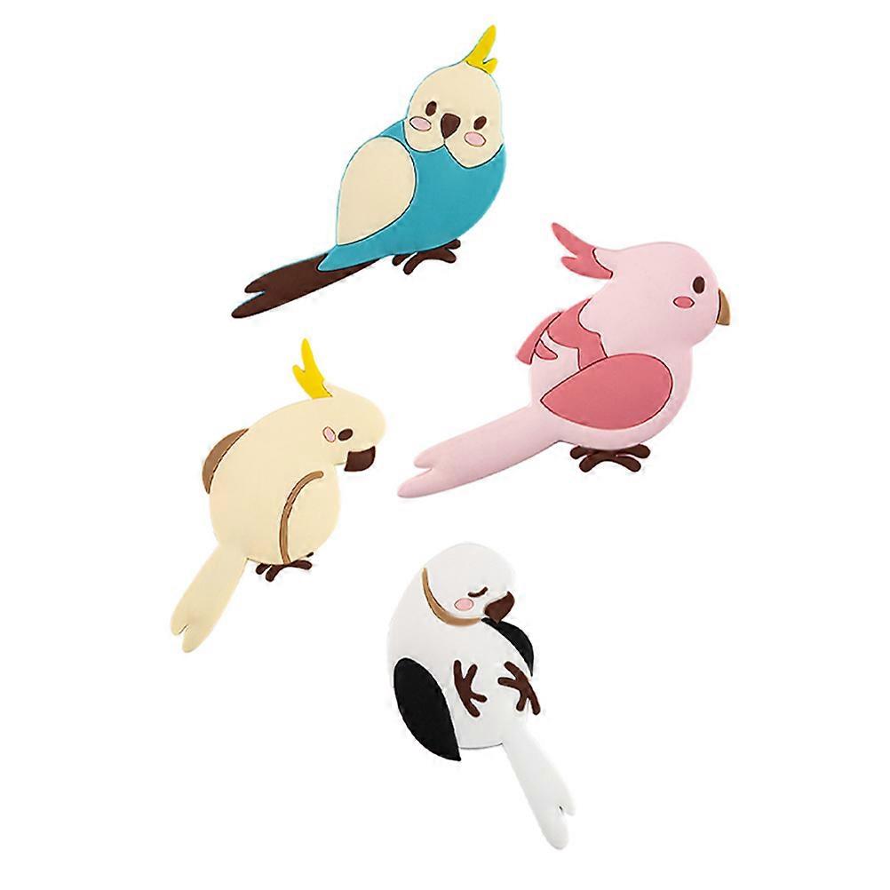 4pcs Bendable Wall Hooks, Decorative Animal Shape Hangers for Home Organization – Ideal for Hats, Towels & Bags