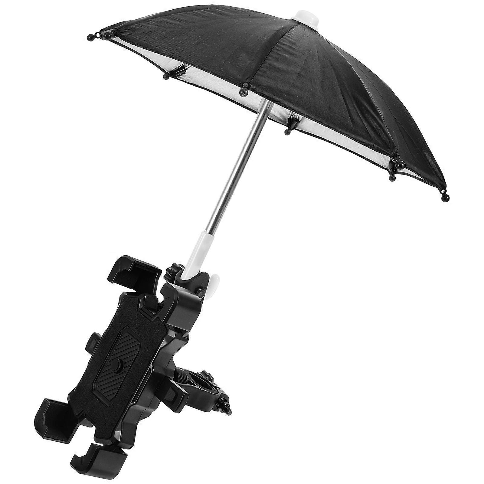 Bike Phone Mount 1 Set Providing Navigation Support For Outdoor Riding Stylish Design With Umbrella Protection Easy Access