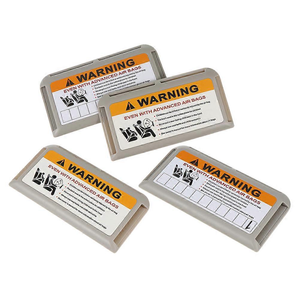Car Accessories Storage Organizer 4Pcs Rectangular Visor Case For Drivers Keeping Cards Neatly Organized