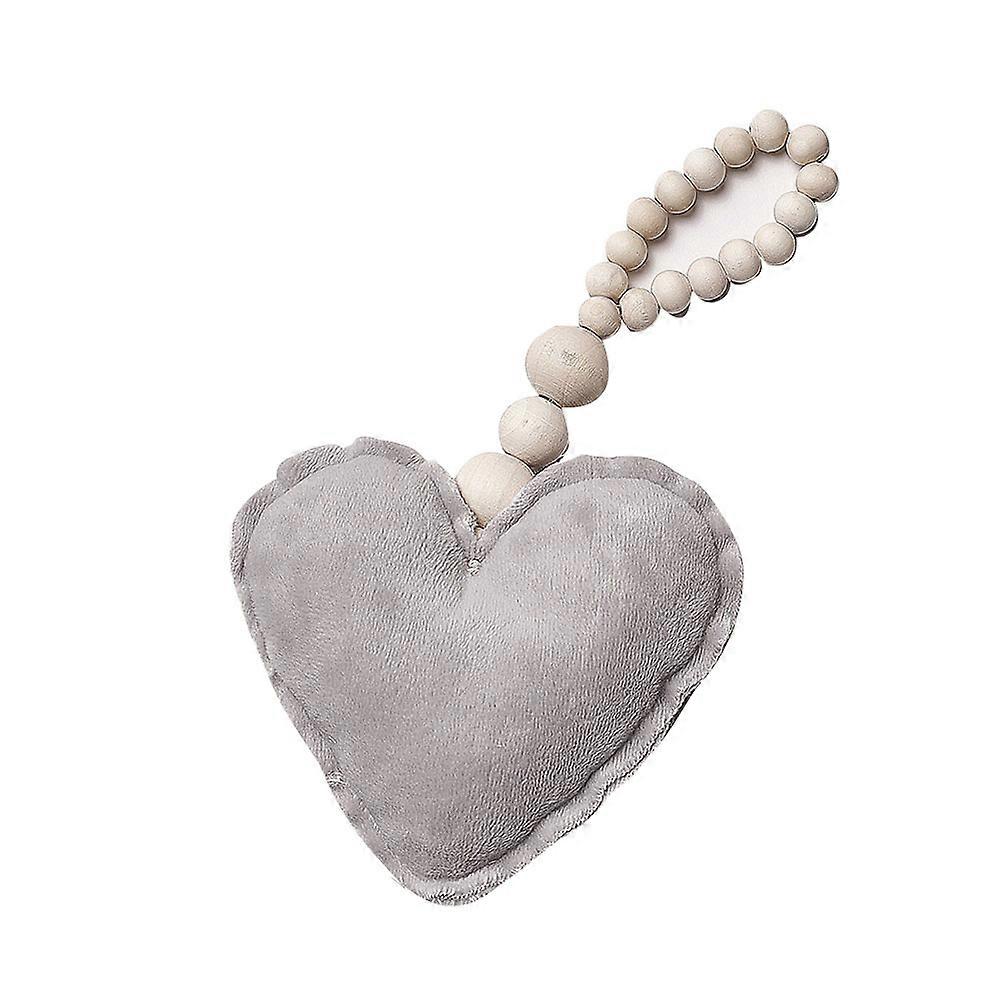 Heart Shaped Ornament Bead Decor For Photo Shooting In Grey 1Pack Wall Decoration