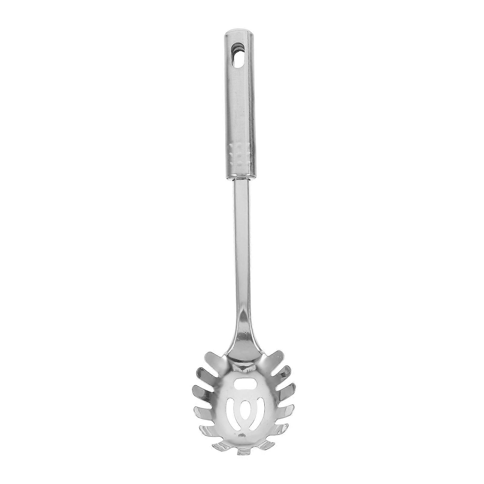 Stainless Steel Noodle Server Spoon Multi Use Kitchen Tool for Spaghetti, Dumplings & Eggs, Stylish, Easy to Maintain, Versatile Cooking Utensil