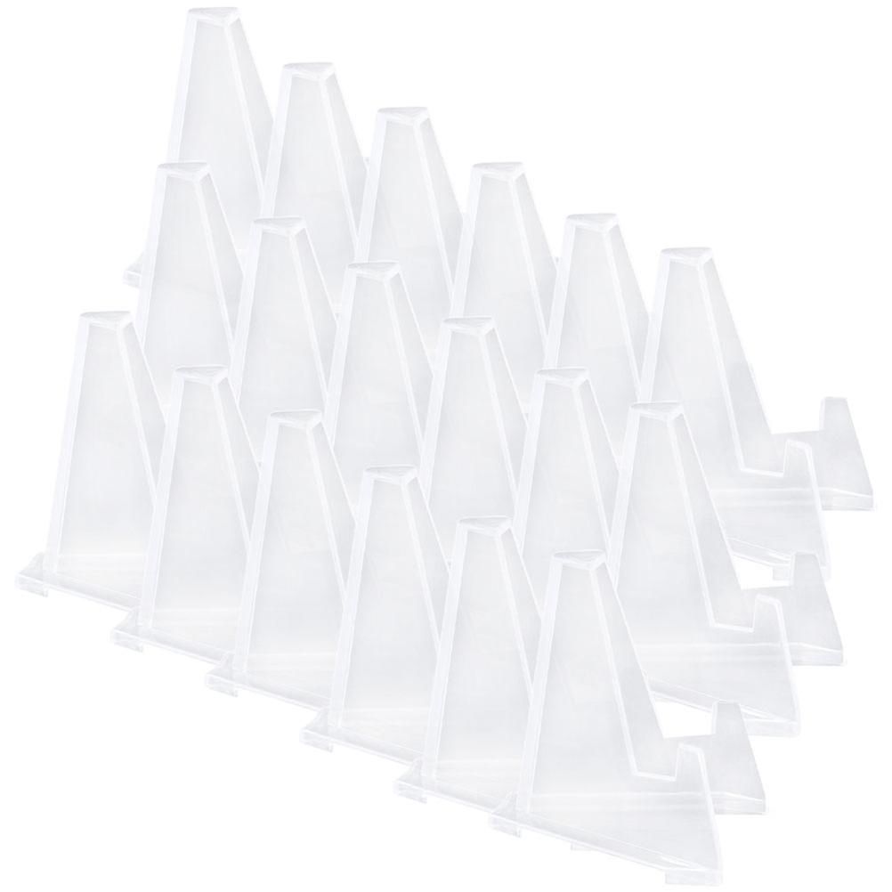 25pcs Transparent Plastic Coin Display Stand Rack for Home, Office, Party Shop Window   Medal Holder for Collectors & Enthusiasts
