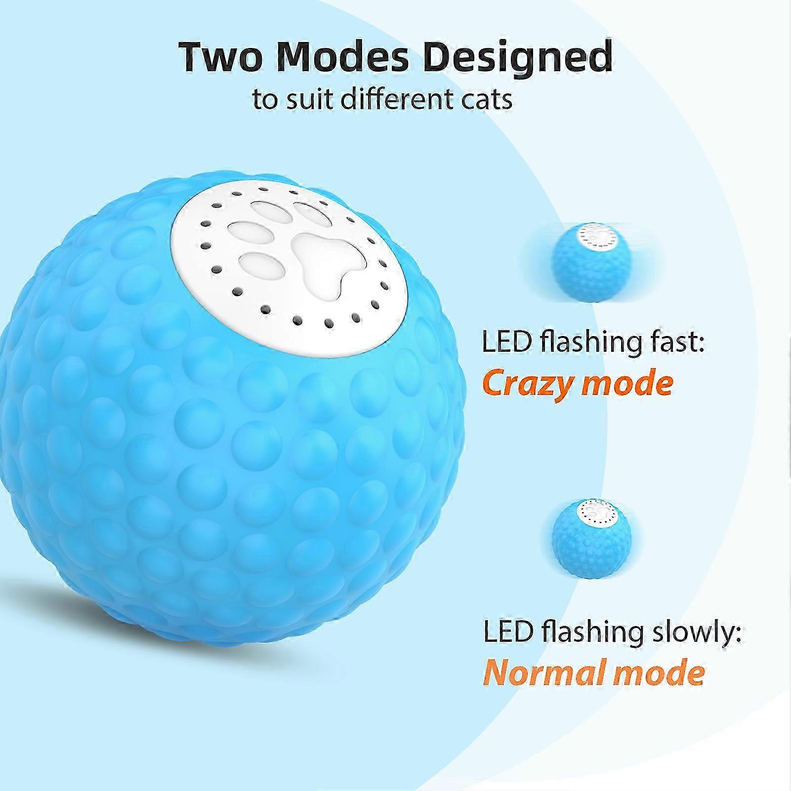 2025 ball Two Modes Realistic Bird Calls Easy to Use Convenient Charging Safe Durable Active Rolling for Cats Jolly Ball and Cat Targeting Pet Owners