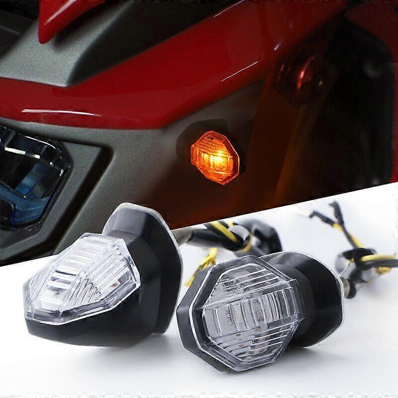 2pcs Motorcycle Steering Lamp Small Shark LED Highlight MK-100