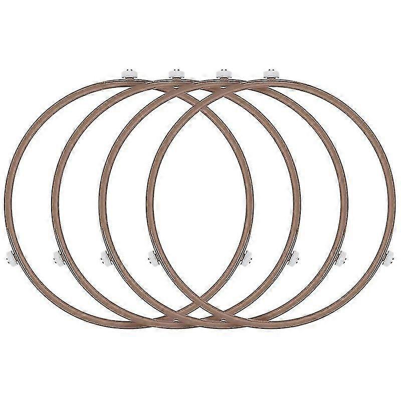 4er-Pack Mikrowellen-Rollenring, Mikrowellenherd-Drehtellerring, Tellerfach-Stützring für Glasplatte T