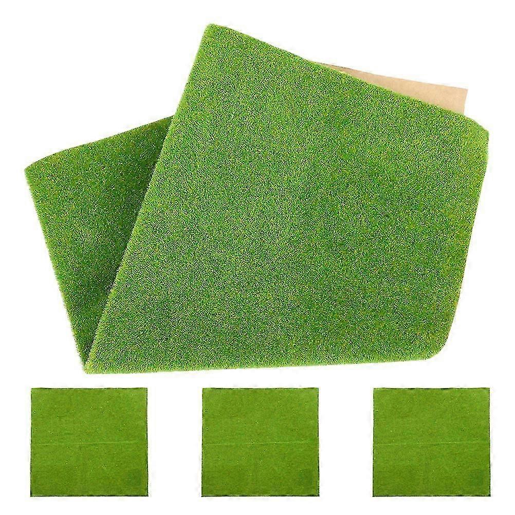 Artificial Grass Turf Diy Artificial Grass Pads For Miniature Scenes Square 25.00X25.00X0.50CM Model Building