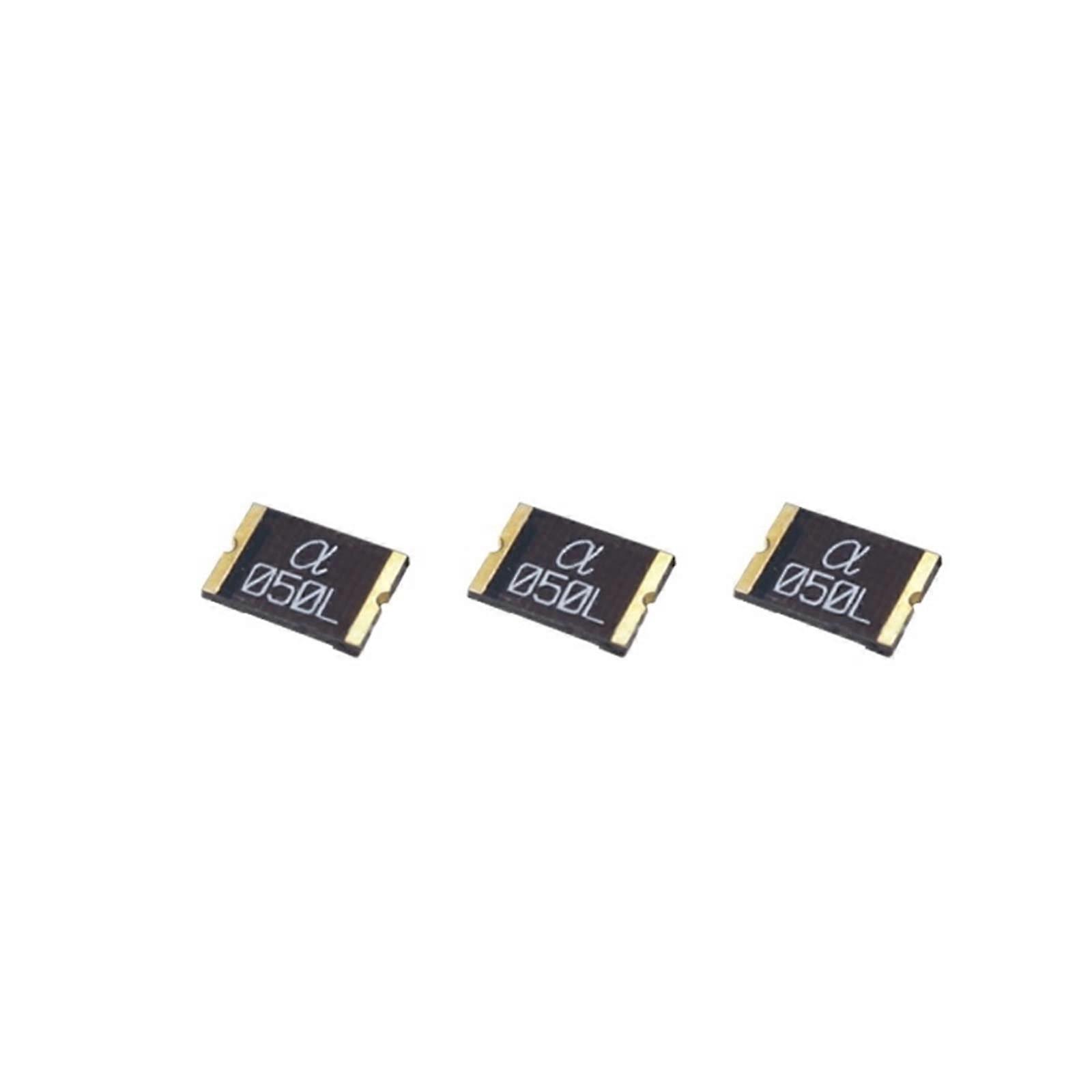 PPTC Resettable Fuse SMD 1812 0.05A PolySwitch, 100 Pcs Bulk Pack, Surface Mount, Self-Resetting