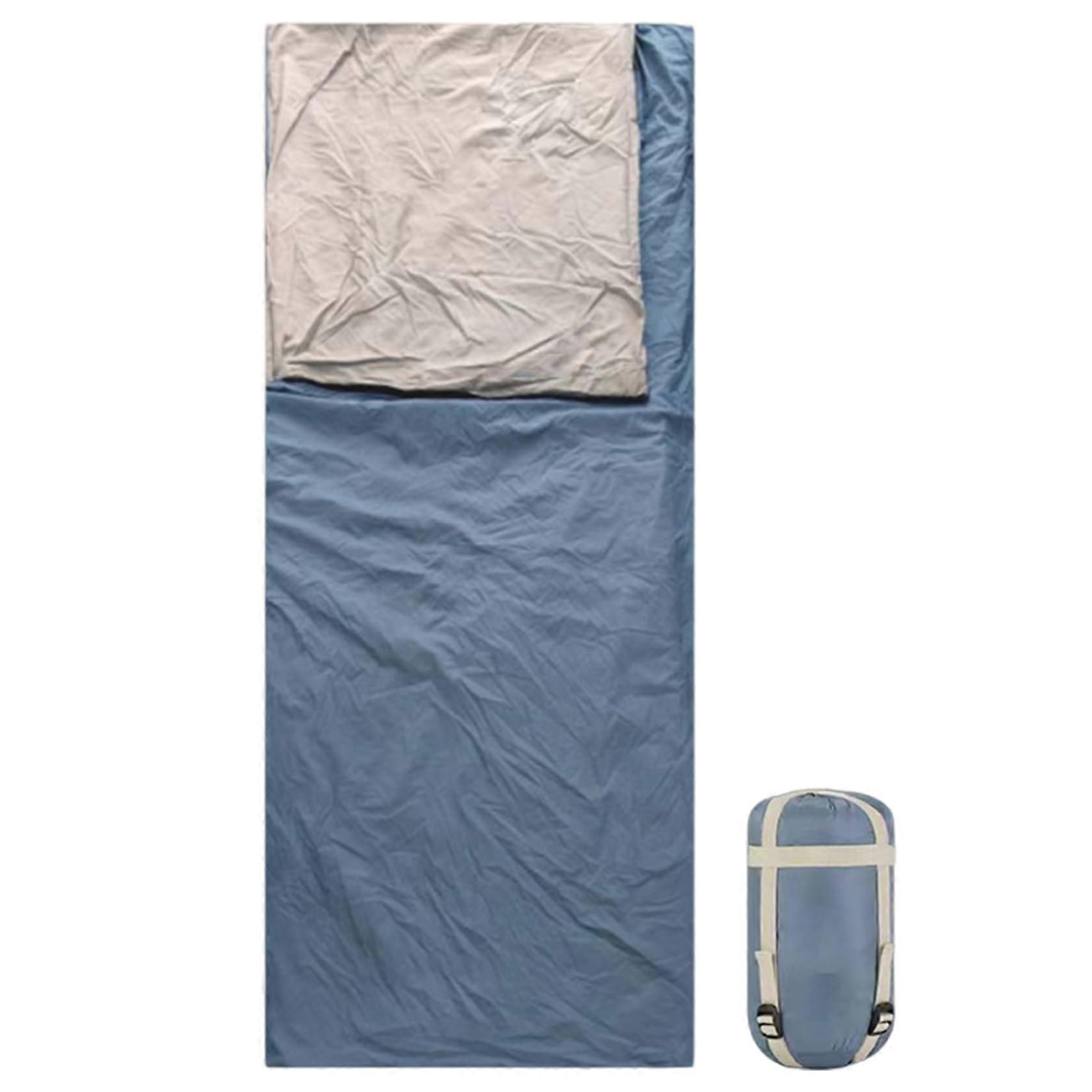 Compact Waterproof Windproof Lightweight Sleeping Bag with Zip – Portable Adult Sleeping Bag or Blanket in Blue