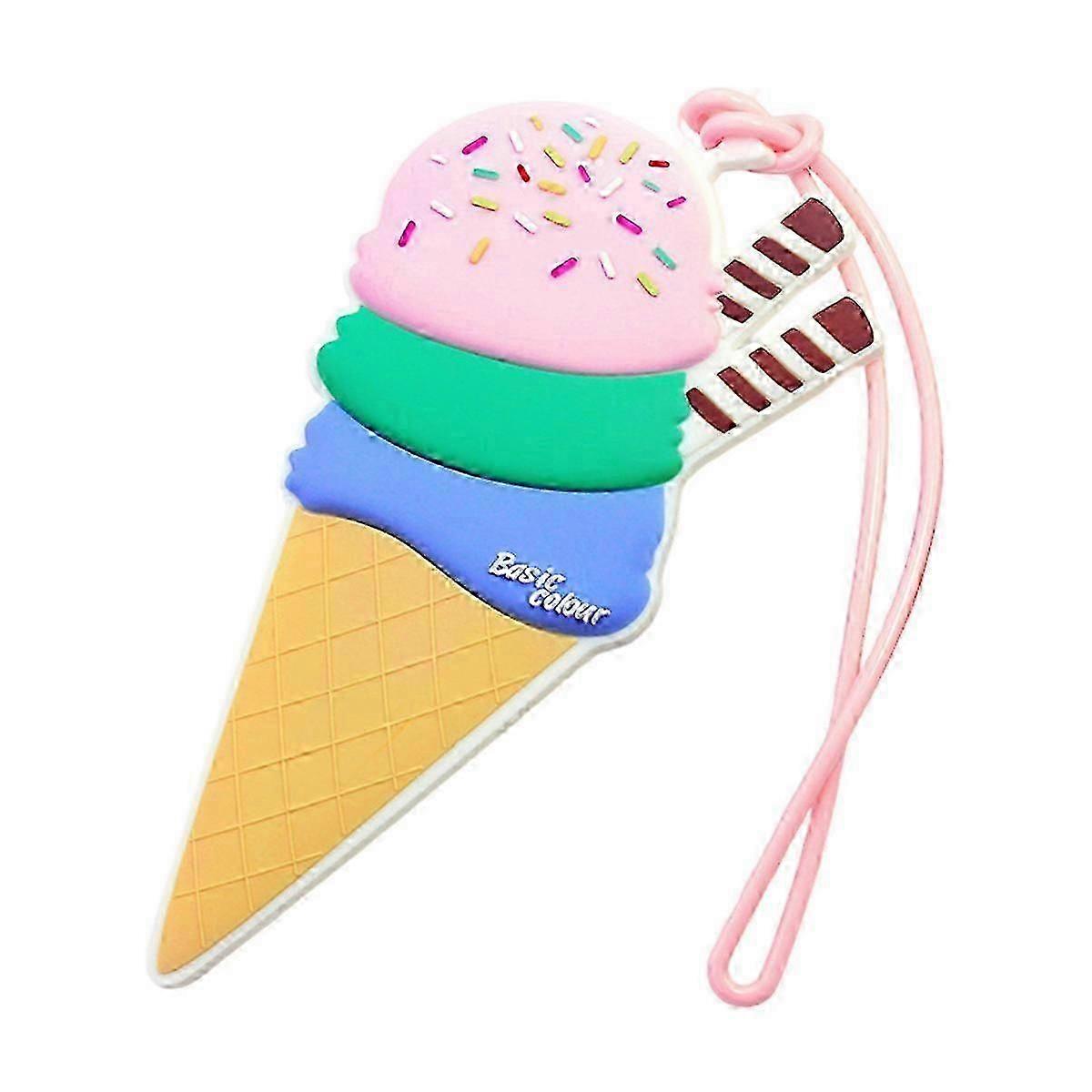 スーツケース用のシリコン漫画アイスクリームラゲッジタグ