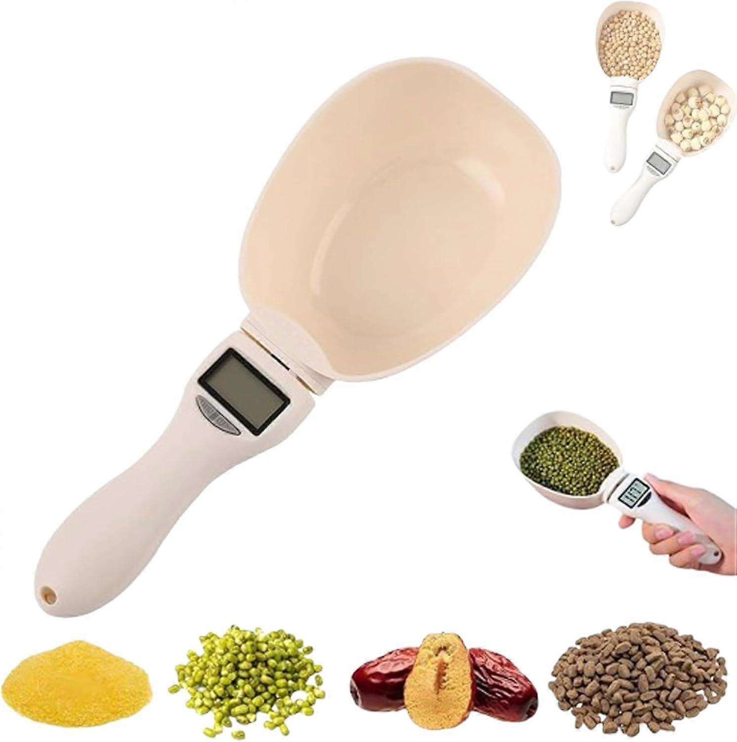 Electronic Measuring Spoon with LCD Screen, 800g Capacity, 0.1g Precision Digital Scale for Food, Coffee, Spices, Pet Food