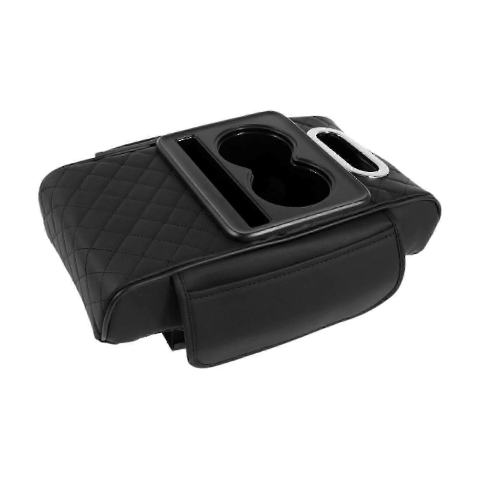 Sleek Brown Car Centre Console Accessory Phone Slot & Cup Holder Combo