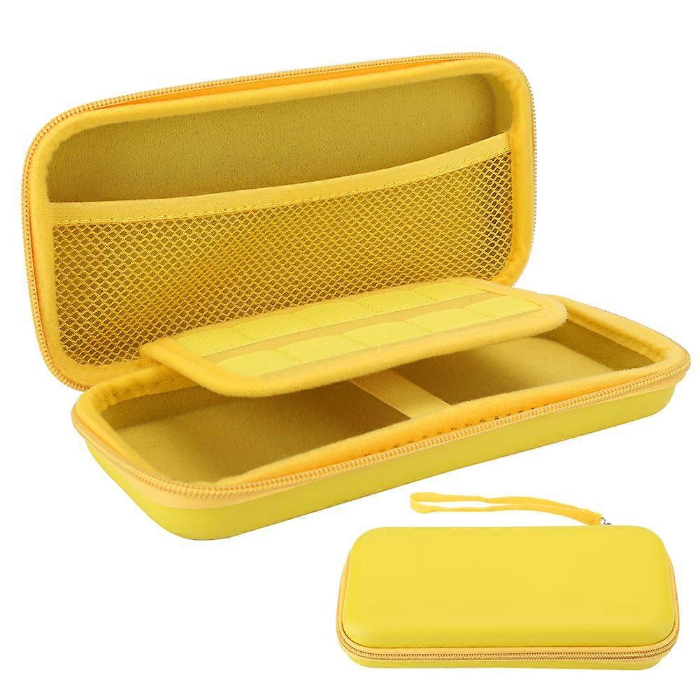 Portable Storage Bag Mini Carry EVA Protective Case for Nintendo Switch Lite Game ConsoleYellow 