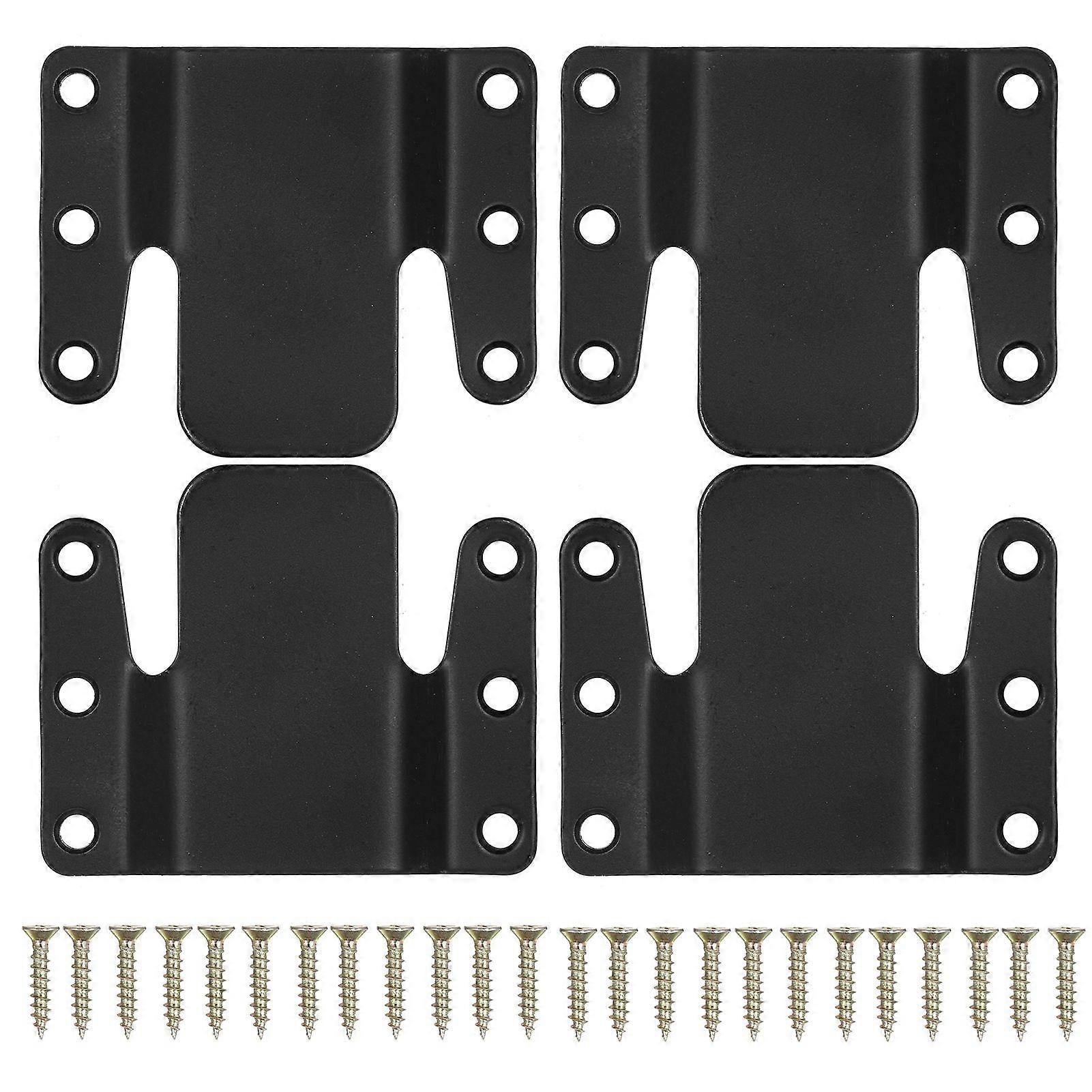 4Pcs Sectional Couch Connectors, Universal Sectional Sofa Interlocking, Easy to Install Couch Clips for Sectionals Sturdy Furniture Connectors Sofa Co