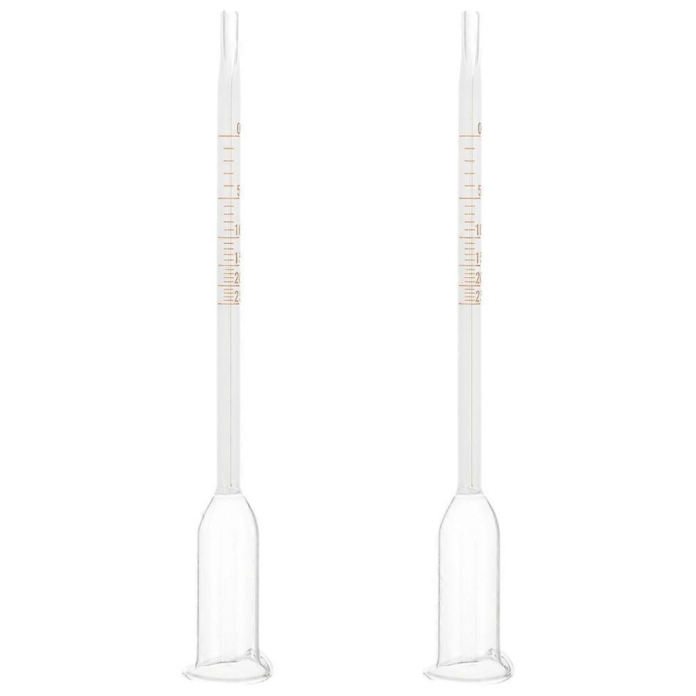 Hydrometer for Wine Making 2pcs Glass Wine Measuring Device for 0 25% Content Testing