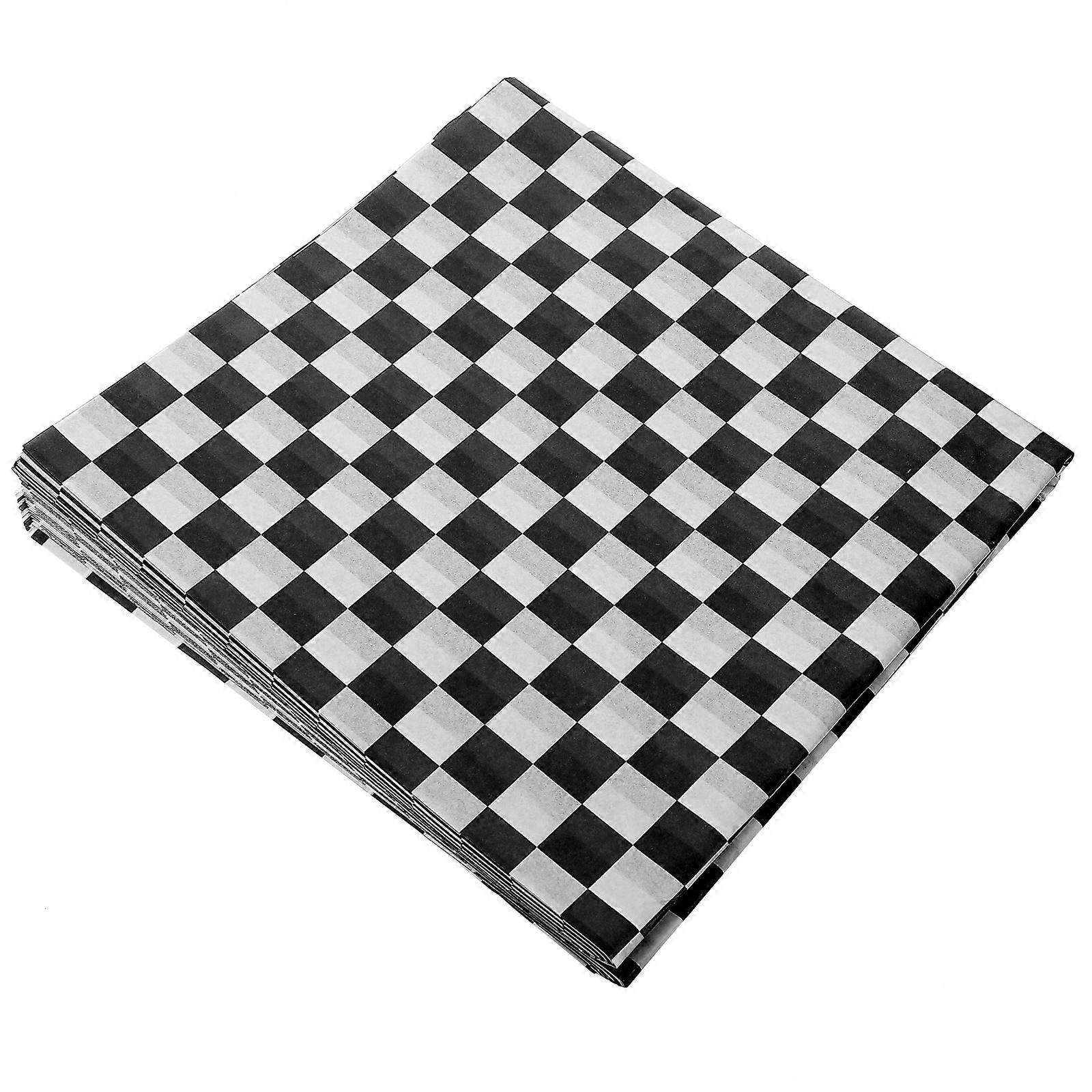 Food Oil Paper Greaseproof Paper for Baking Supplies Black Paper Food Packaging 24Pack