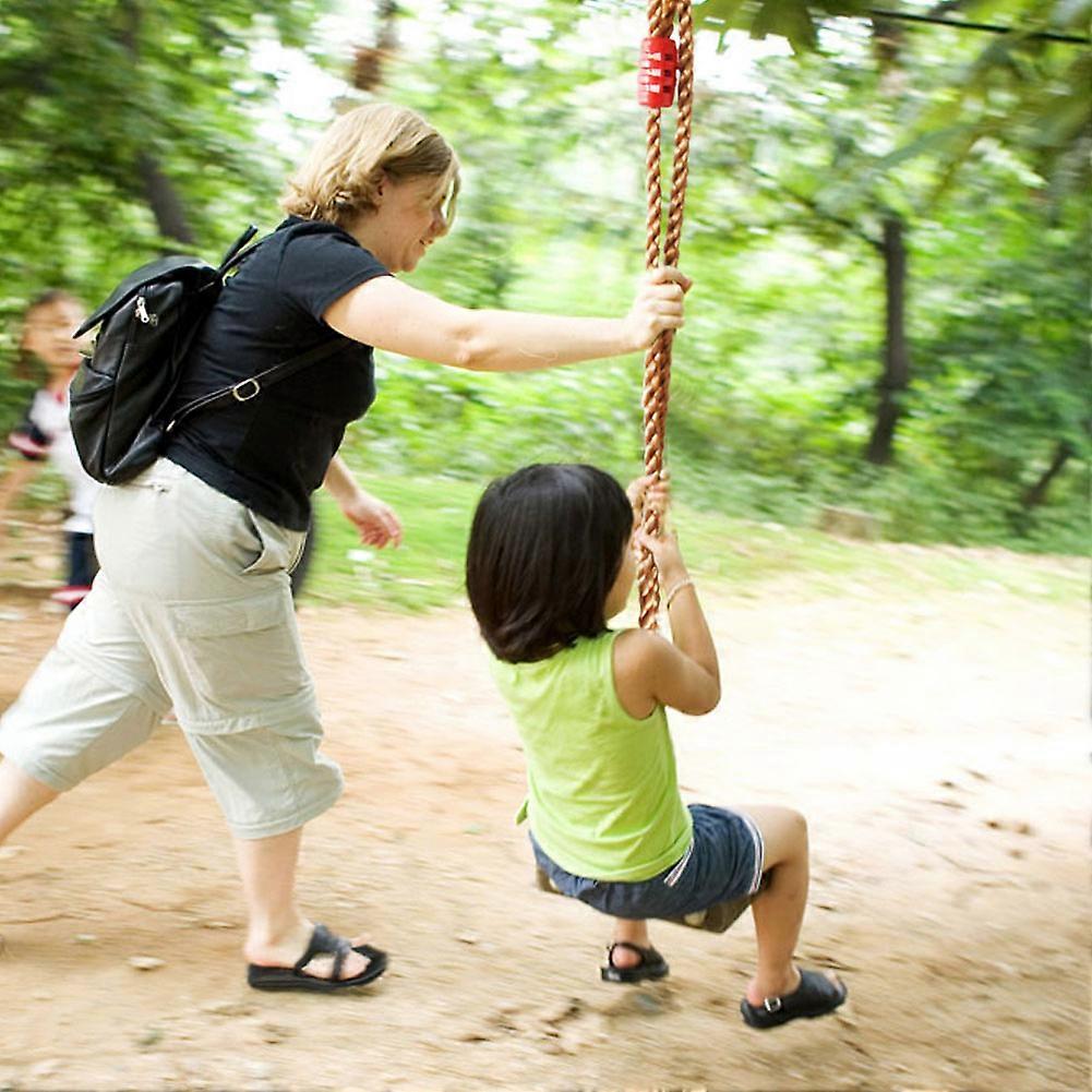 2Pcs Adjustable 1.8m Brown PE Swing Ropes for Hammock Chair