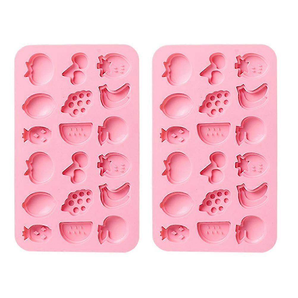 2kpl hedelmäteema silikonifondanttimuotti jääpalamuotti suklaamuotti kotiin