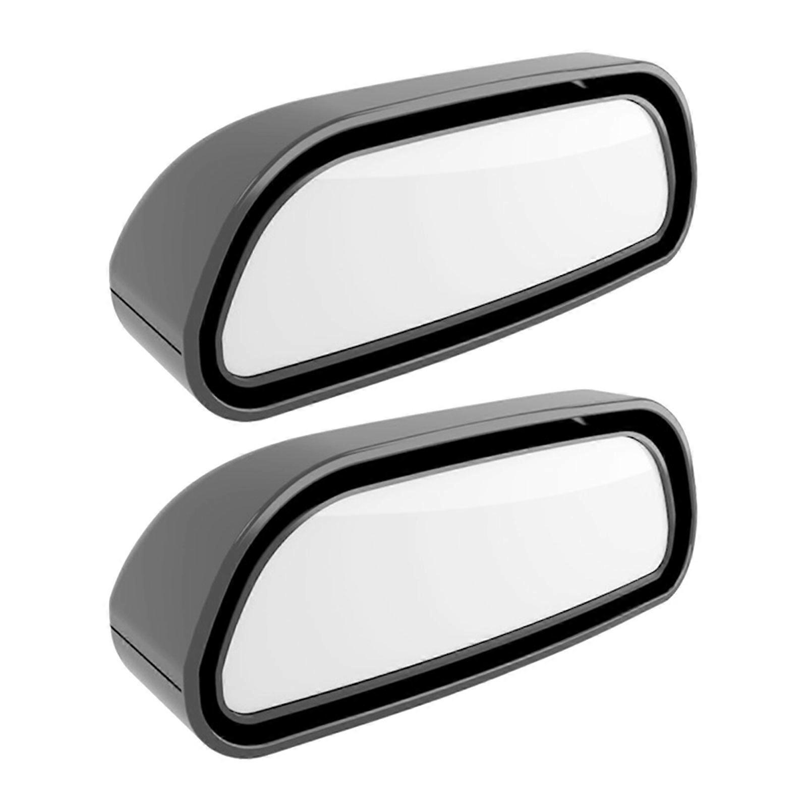 Full View Car Accessory Mirror Blind Zone Reduction Easy Attachment Shatter Resistant Plastic Water Resistant Coating Ergonomic Positioning System