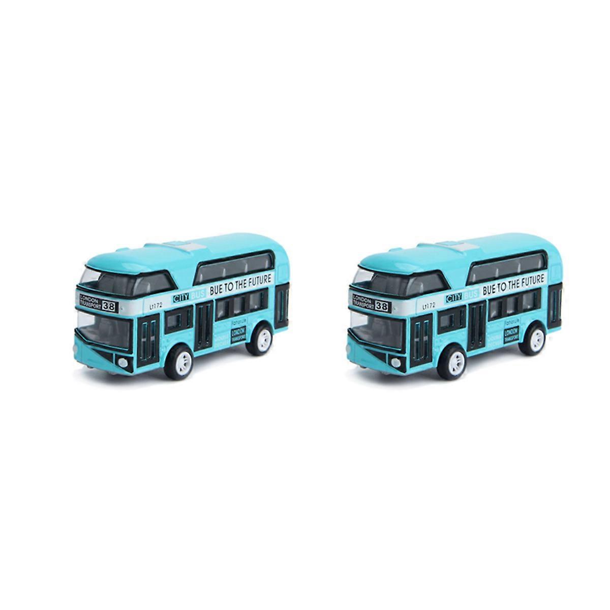Double- Bus London Bus Design Car Toys Sightseeing Bus Vehicles Urban Transport Vehicles Commuter Ve