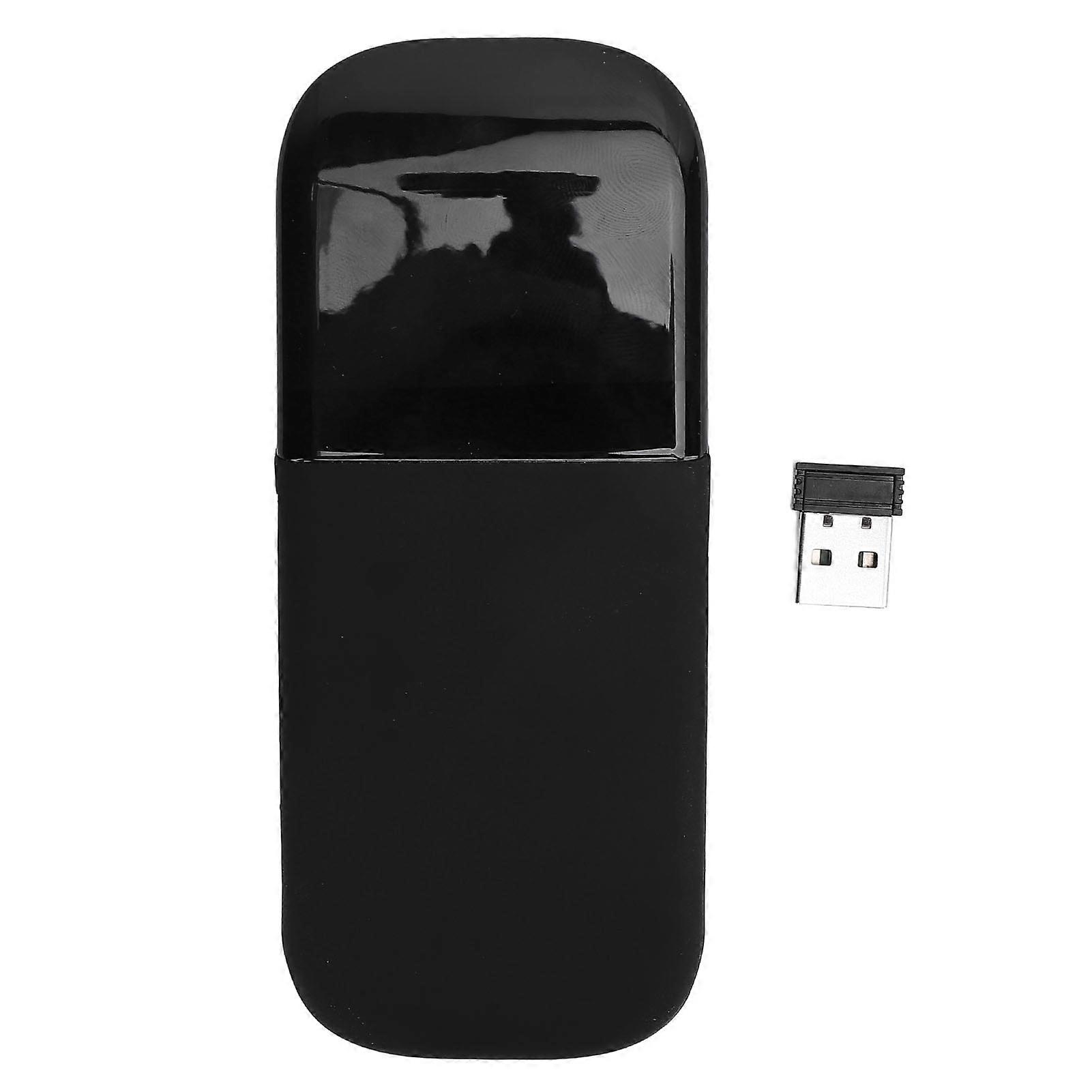 Wireless Folding Bluetooth Arc Mouse with USB Receiver for Windows and Mac Laptops